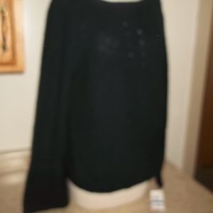NWT STYLE & CO FEMME CHARM BLACK XL KNIT SWEATER